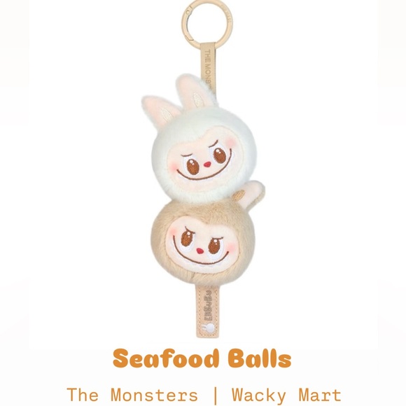 Labubu Wacky Mart Plush Pendant Seafood Balls (Asia Exclusive) - Picture 1 of 3